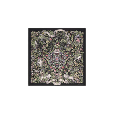 Women W Scarf-90X90 - 980 Fantaisie Fond Noir