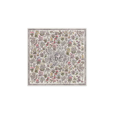 Women W Scarf-90X90 - 080 Fantaisie Fond Blanc