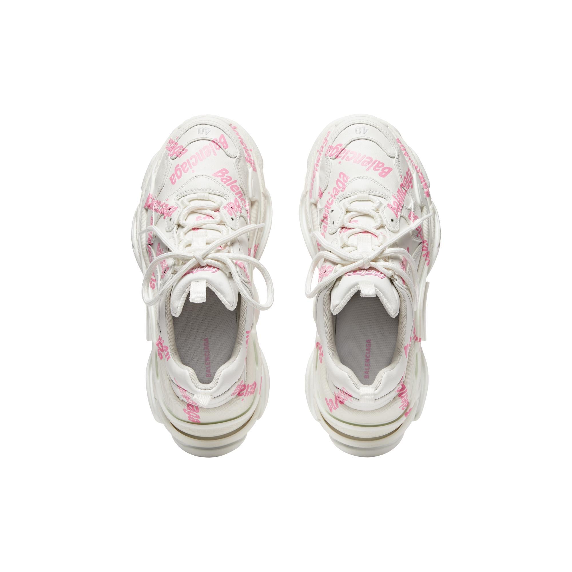 Women's Triple S Logotype/Recyc L/Nw - White/Pink