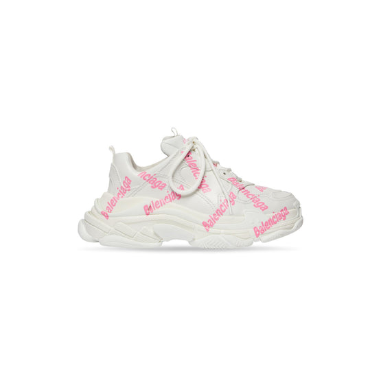 Women's Triple S Logotype/Recyc L/Nw - White/Pink