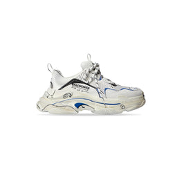 Women's Triple S Sketch/W - White/Black/Blue