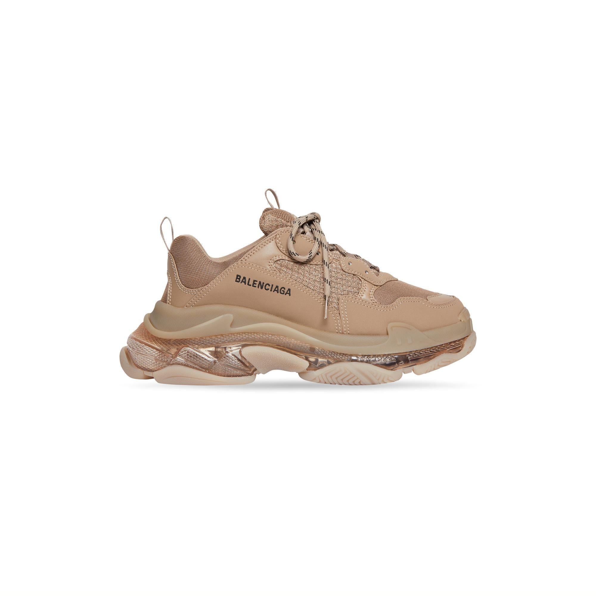 Men's Triple S Clear/L.Free/No Wash - Brown/Black