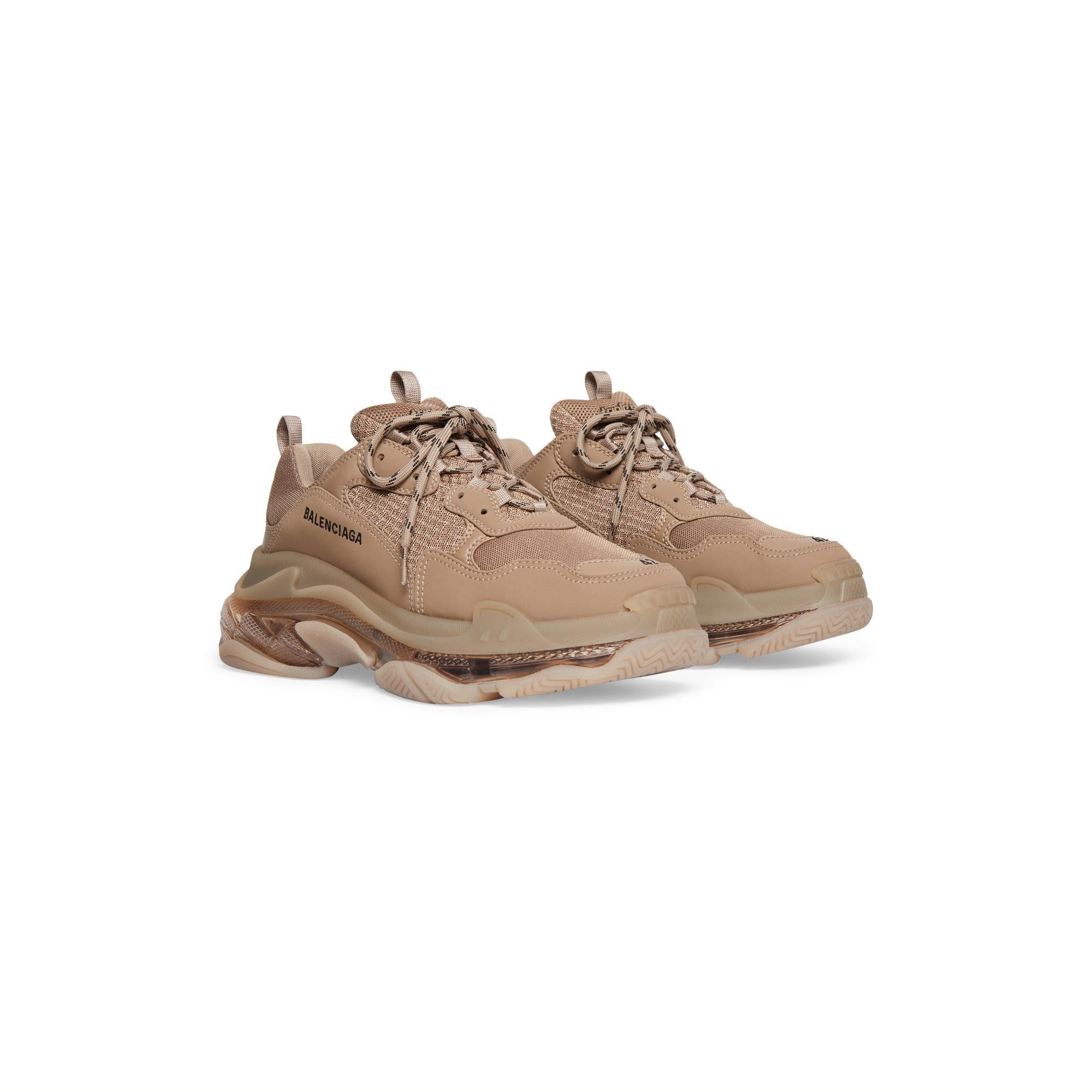 Men's Triple S Clear/L.Free/No Wash - Brown/Black