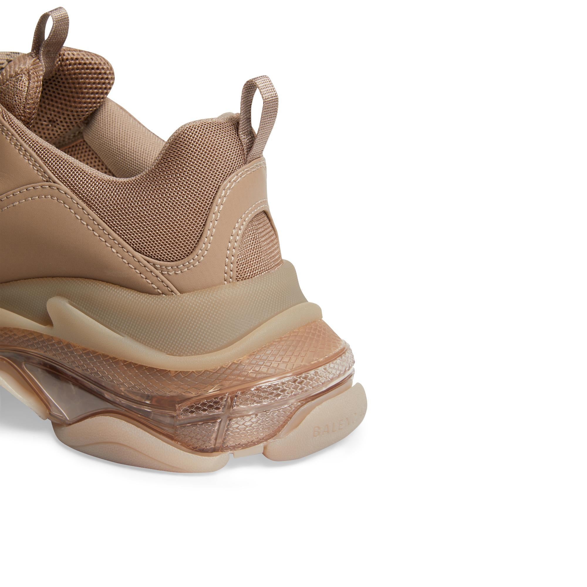 Men's Triple S Clear/L.Free/No Wash - Brown/Black