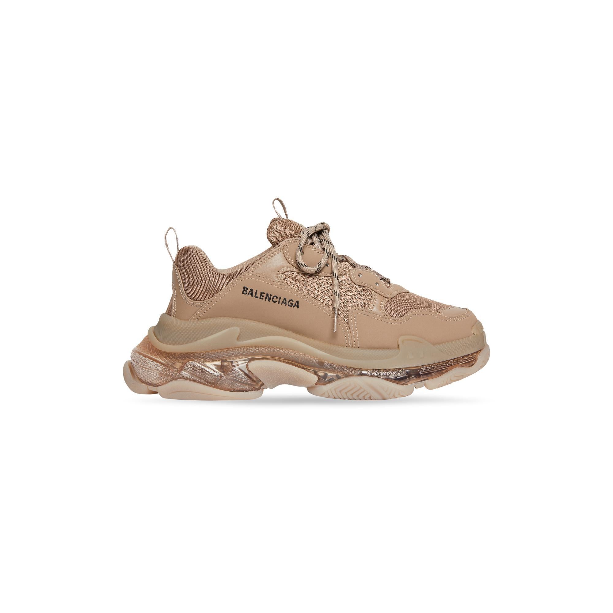 Men's Triple S Clear/L.Free/No Wash - Brown/Black