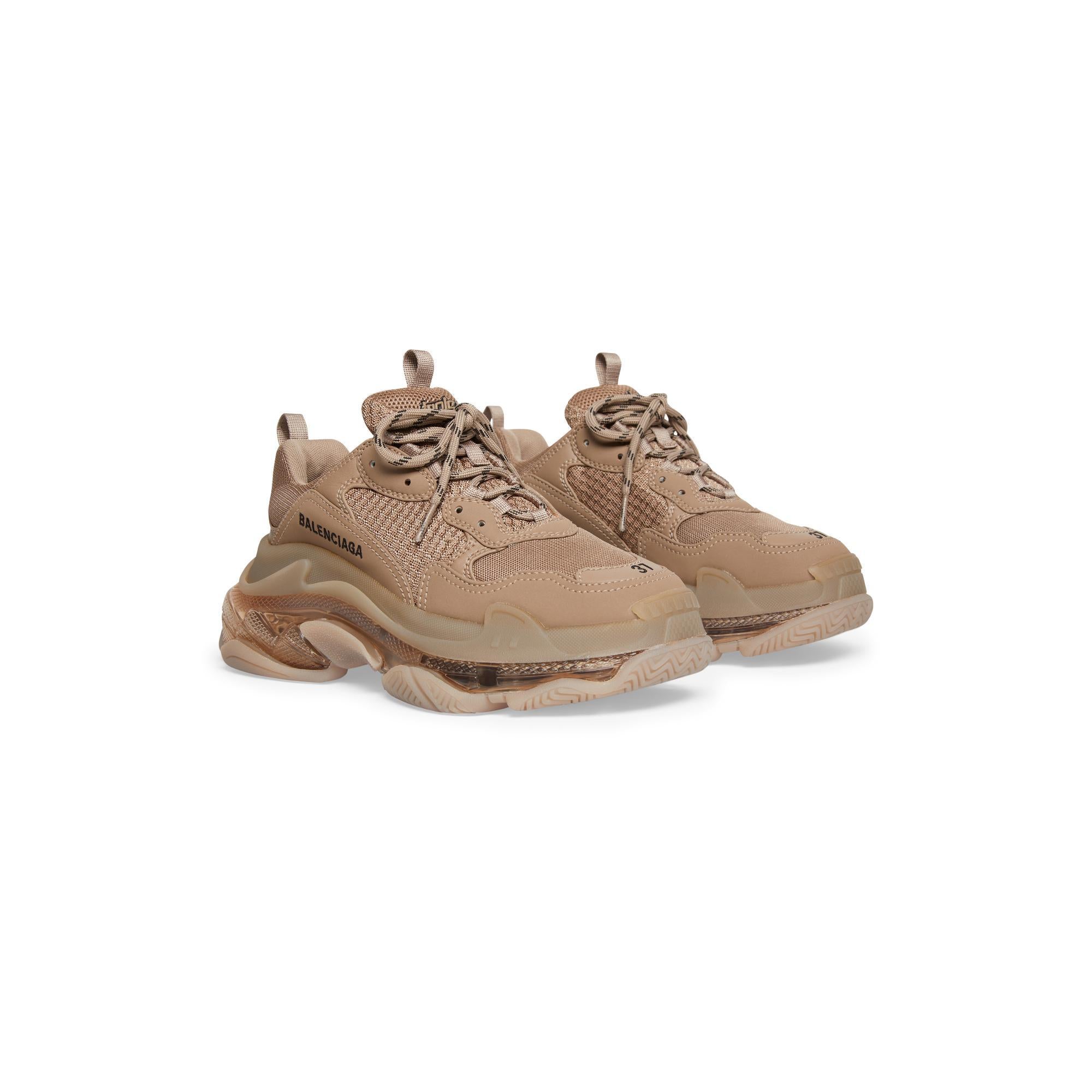 Women's Triple S Clear/L.Free/No Wash - Brown/Black