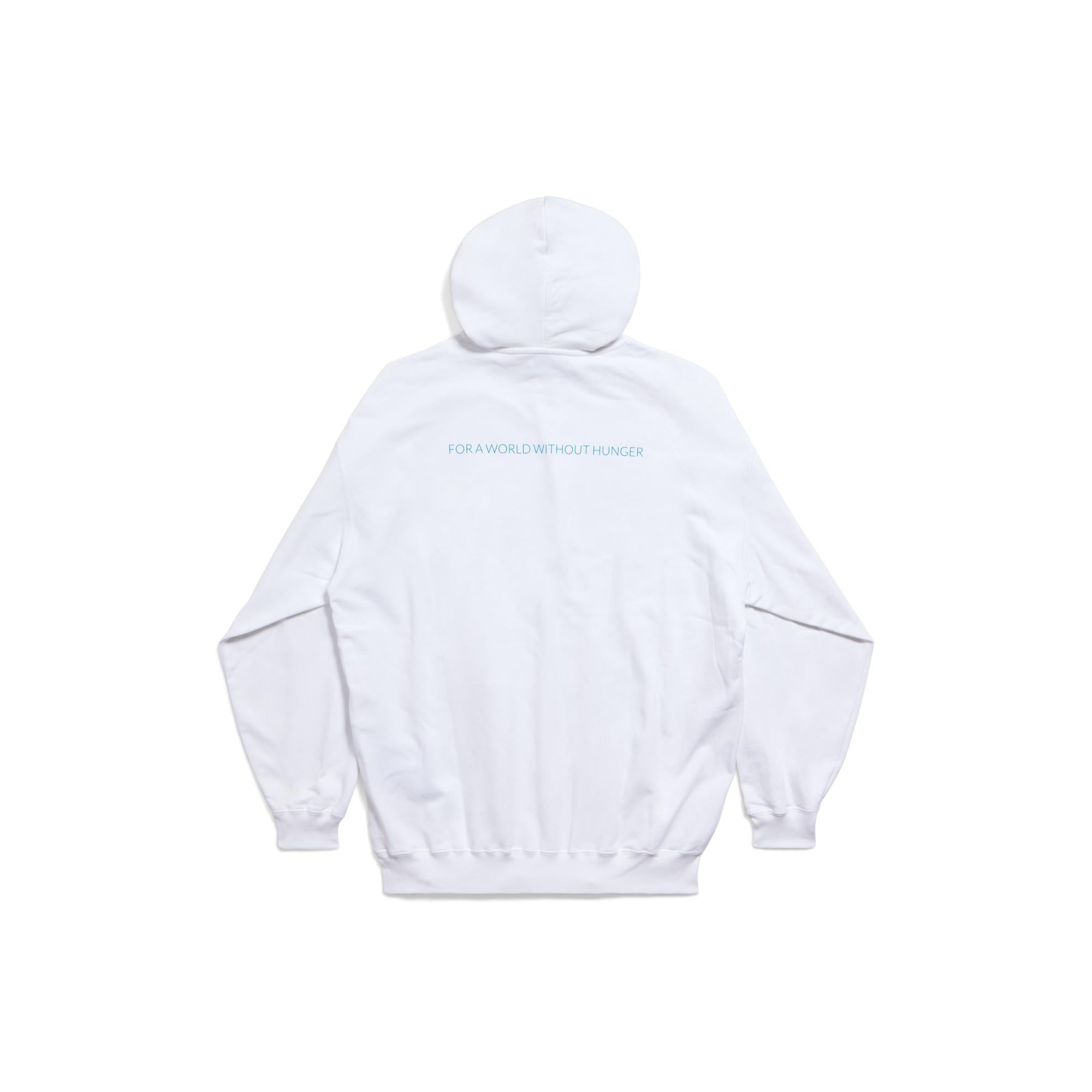 Women's Medium Fit Hoodie - White/Blue