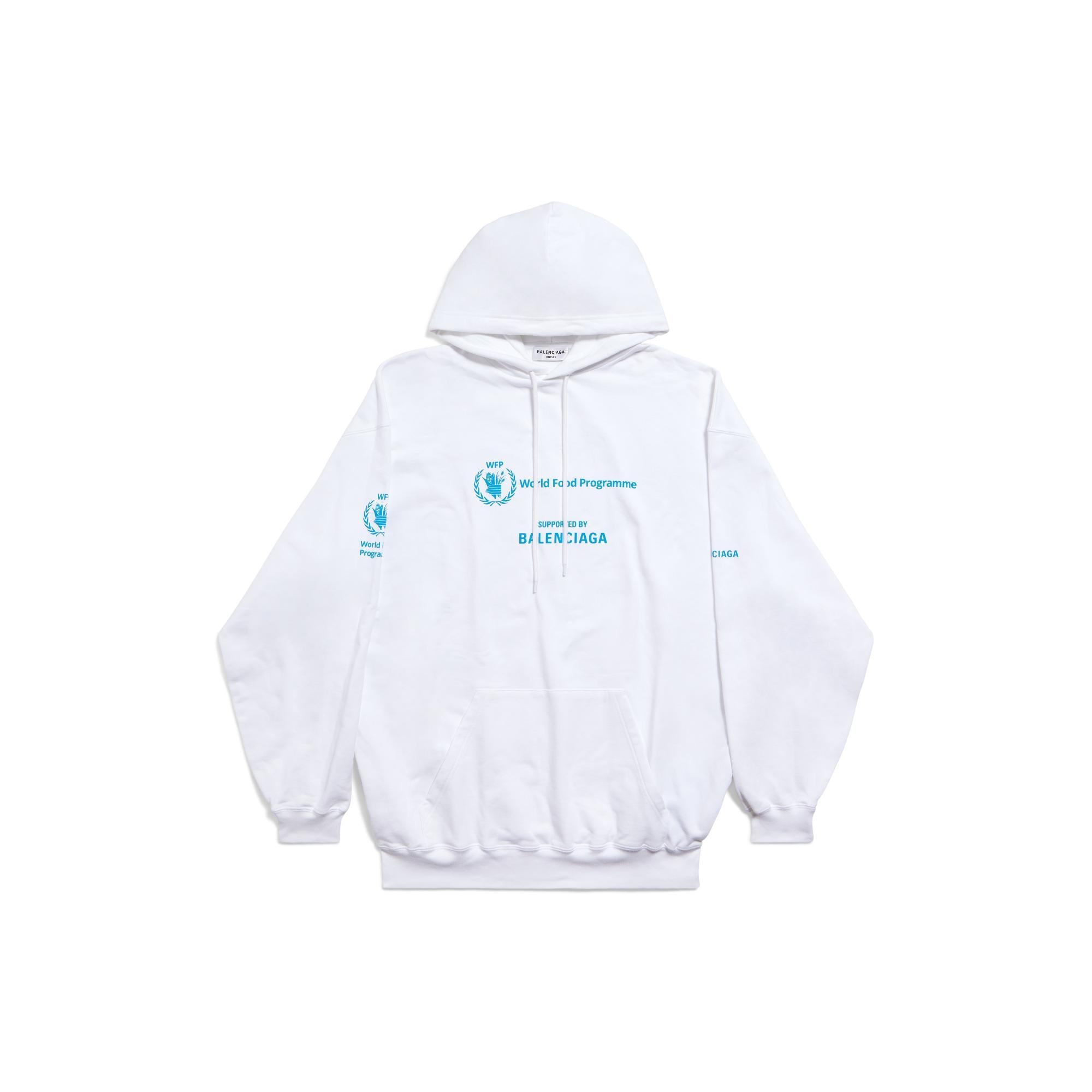 Women's Medium Fit Hoodie - White/Blue