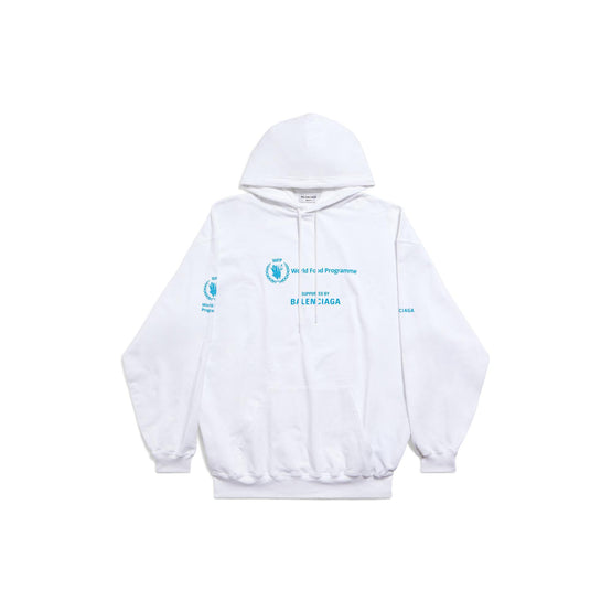 Women's Medium Fit Hoodie - White/Blue