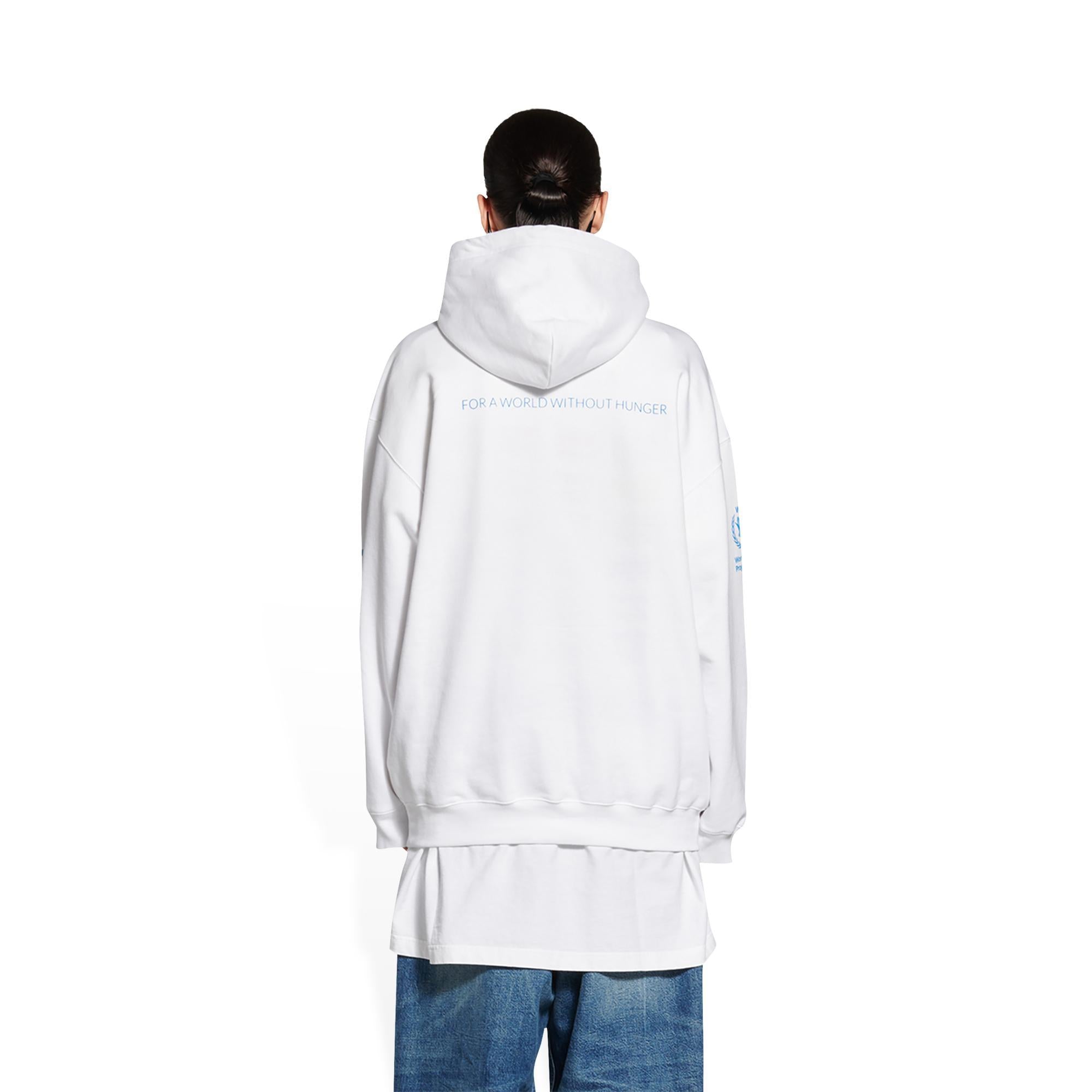 Women's Medium Fit Hoodie - White/Blue