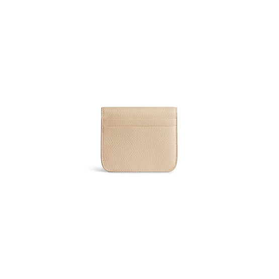 Women's Cash Flap Coin & Card Holder - Warm Beige/L Black