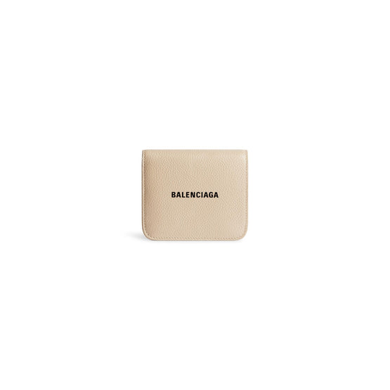 Women's Cash Flap Coin & Card Holder - Warm Beige/L Black