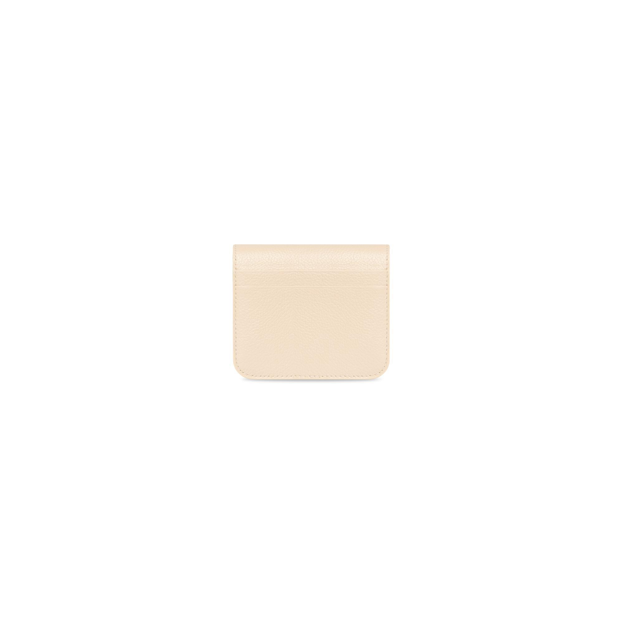 Women's Cash Flap Coin & Card Holder - Sand Beige/L Black