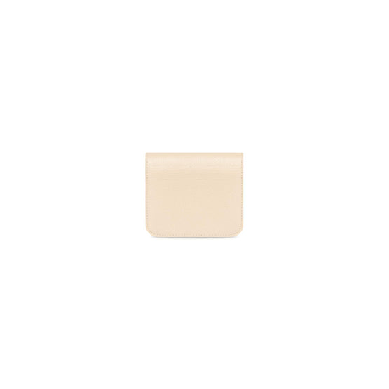 Women's Cash Flap Coin & Card Holder - Sand Beige/L Black