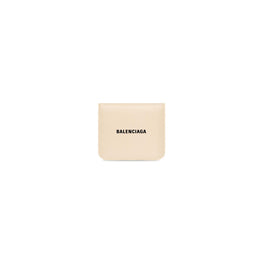 Women's Cash Flap Coin & Card Holder - Sand Beige/L Black