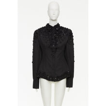 Partial Embroidery Shirt - Nero