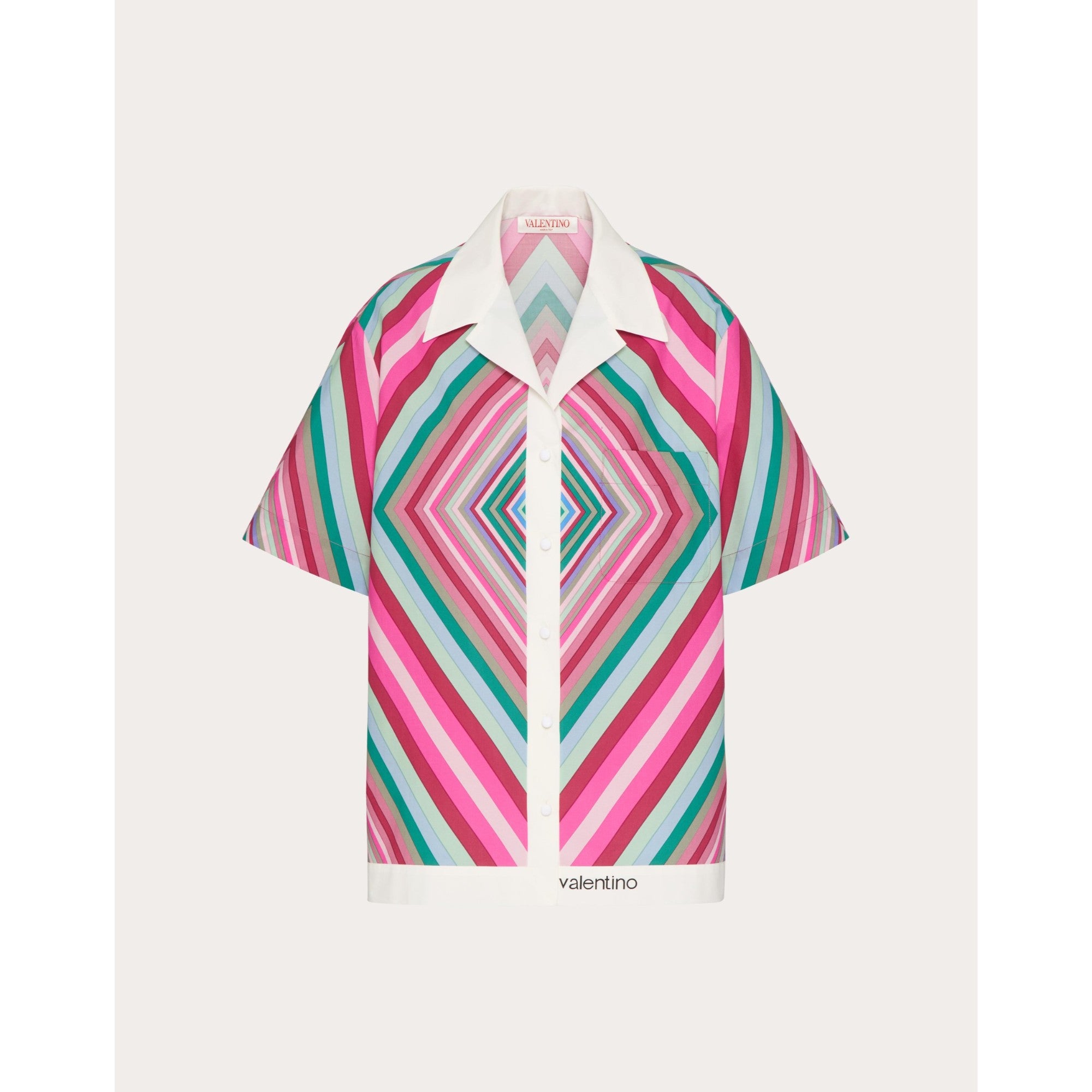 Valentino Rhombus 75 Shirt - Multicolor/Avorio