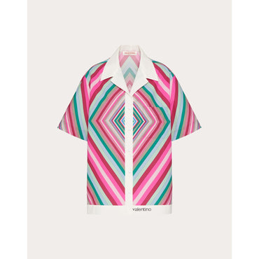 Valentino Rhombus 75 Shirt - Multicolor/Avorio