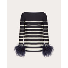 Valentino Roomview Top - Avorio/Navy