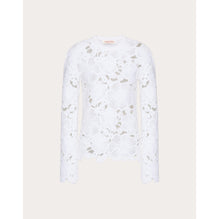 Partial Embroidery Top - Avorio