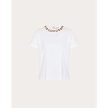 Partial Embroidery TShirt - Bianco