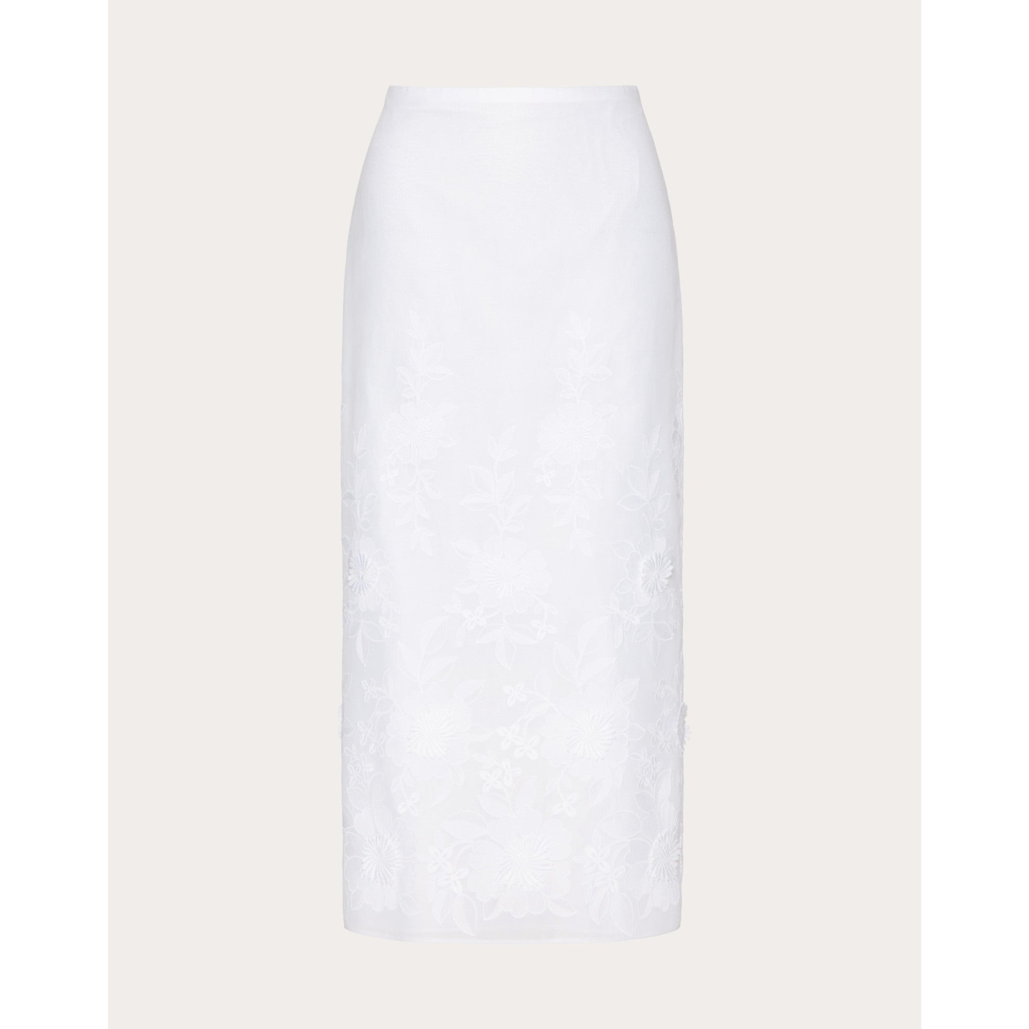 Macrame'/Guipure/Veletta Skirt - Avorio