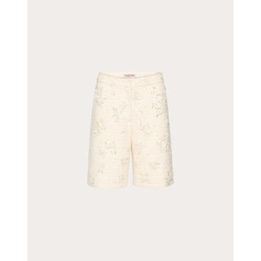 Allover Embroidery Shorts - Naturale