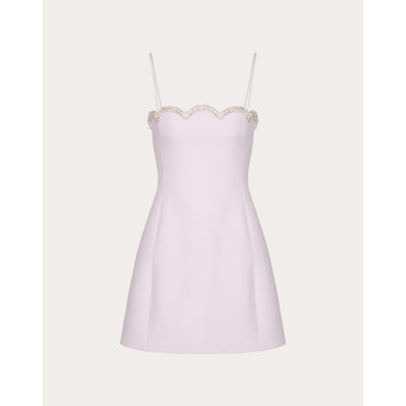 Partial Embroidery Dress - Rash/Strass