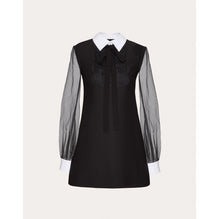 Crepe Dress - Nero/Bianco