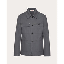 V Detail Jacket - Grigio Chiaro