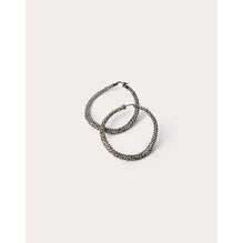 Shadowshine Earrings - Black Ruthenium/Crystal Silver Shade