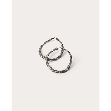 Shadowshine Earrings - Black Ruthenium/Crystal Silver Shade