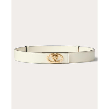 Vlogo The Bold Edition Buckle Belt - Ivory