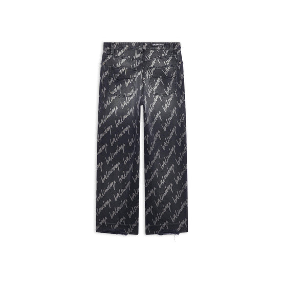 Women's Cropped Pants - Stonewash Black