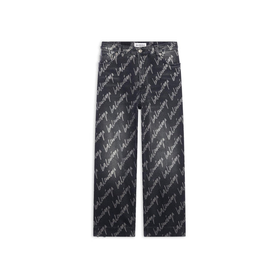 Women's Cropped Pants - Stonewash Black