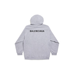 Men's Medium Fit Hoodie - Heather Grey/Black