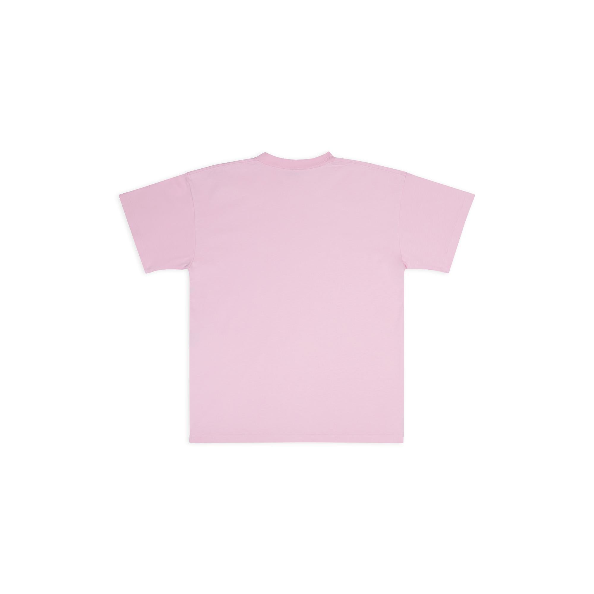 Women's Medium Fit T-Shirt - Baby Pink/White