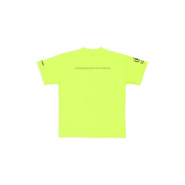 Women's Medium Fit T-Shirt - Fluo Yellow/ Black