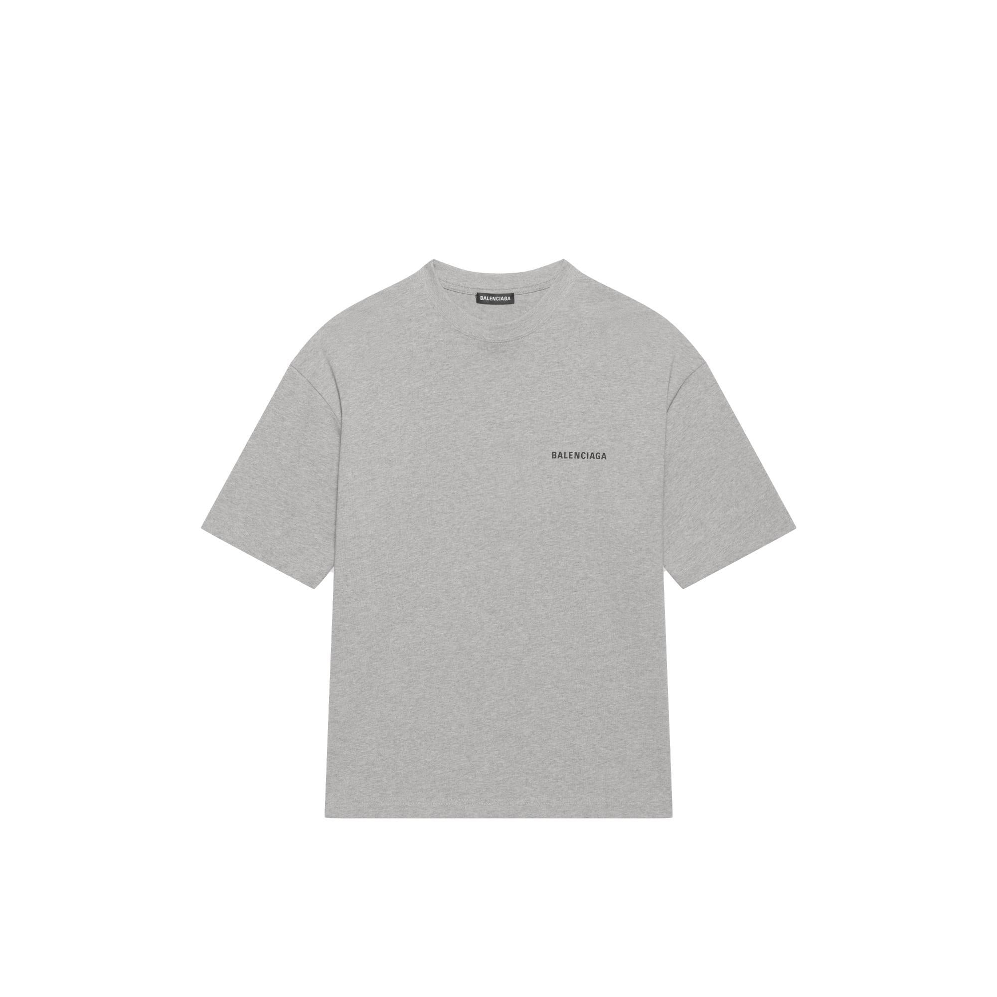 Men's Medium Fit T-Shirt - Heather Grey/Black