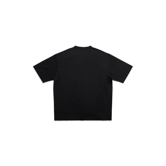 Men's Medium Fit T-Shirt - Black/White