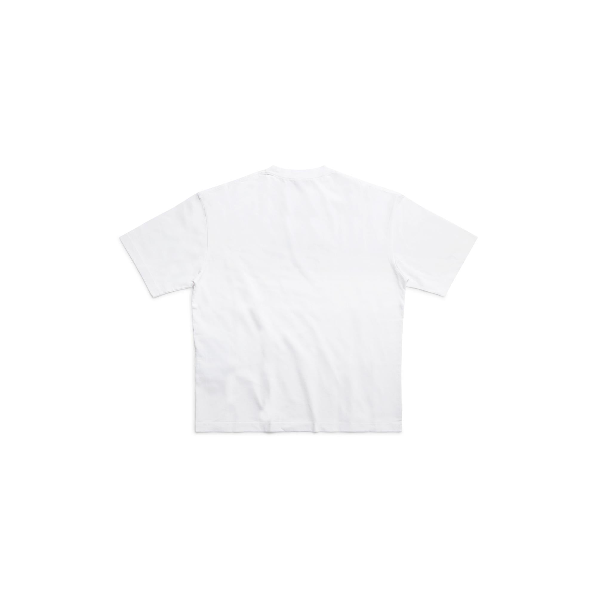 Men's Medium Fit T-Shirt - White/Black