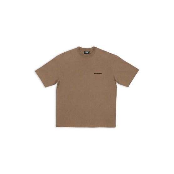 Men's T-Shirt Regular Fit - Taupe/Black