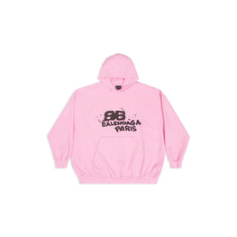 Women's Large Fit Hoodie - Pink/Black