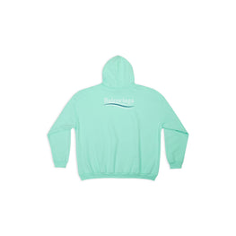 Men's Large Fit Hoodie - Mint/White/Blue