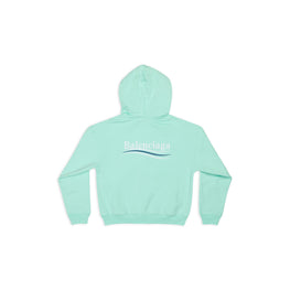 Women's Small Fit Zip Up Hoodie - Mint/White/Blue