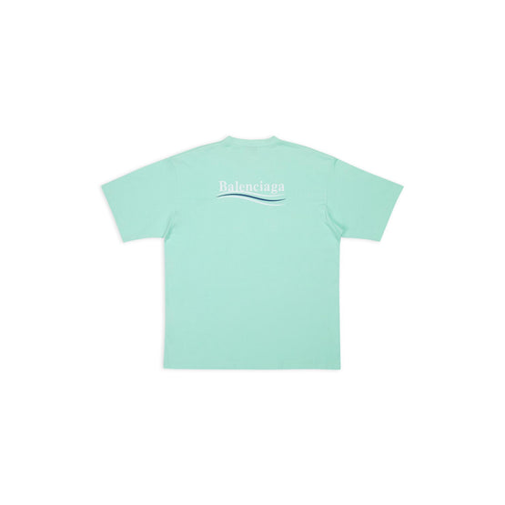 Men's Large Fit T-Shirt - Mint/White/Blue