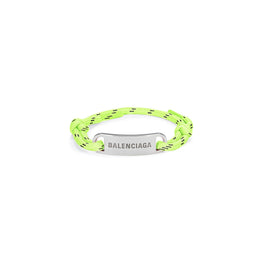 Women's Plate Bracelet - Yellow/ Bk/Ant Silv