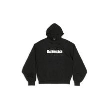 Men's Destroyed Hoodie - Black/Black/White