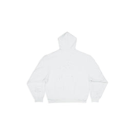 Men's Destroyed Hoodie - White/Black