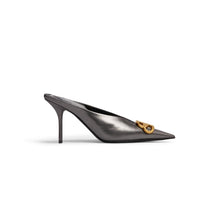 Women's Sqr.Knf.Bb Mule M80 Metal - Gunmetal/Gold Vint